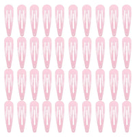 40pcs Solid Color Multicolored Metal Snap Hair Clips 2 Inch Barrettes for Women Accessories - Buy online at  Vibe In Cart.