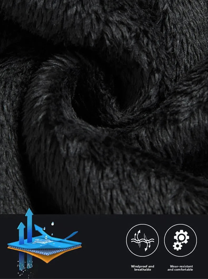 Men's European Size Sherpa Lined Stand Collar Winter Jacket with Thickened Fleece for Outdoor Casual Wear  Street Style Fashion - Buy online at  Vibe In Cart.