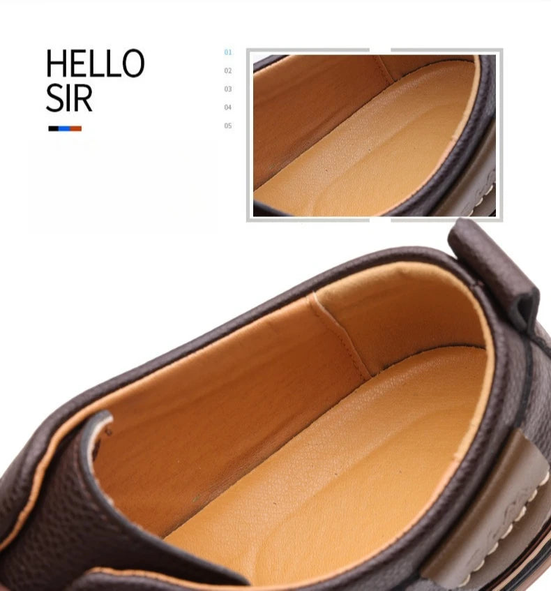 Men's Casual Business Leather Shoes Men Fashion Lace-up Derby Shoe Mens Light Comfortable Outdoor Driving Flats - Buy online at  Vibe In Cart.