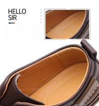 Men's Casual Business Leather Shoes Men Fashion Lace-up Derby Shoe Mens Light Comfortable Outdoor Driving Flats - Buy online at  Vibe In Cart.