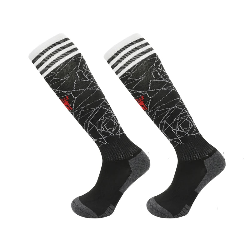 Knee High Polyester Soccer Socks for Unisex Adults and Kids