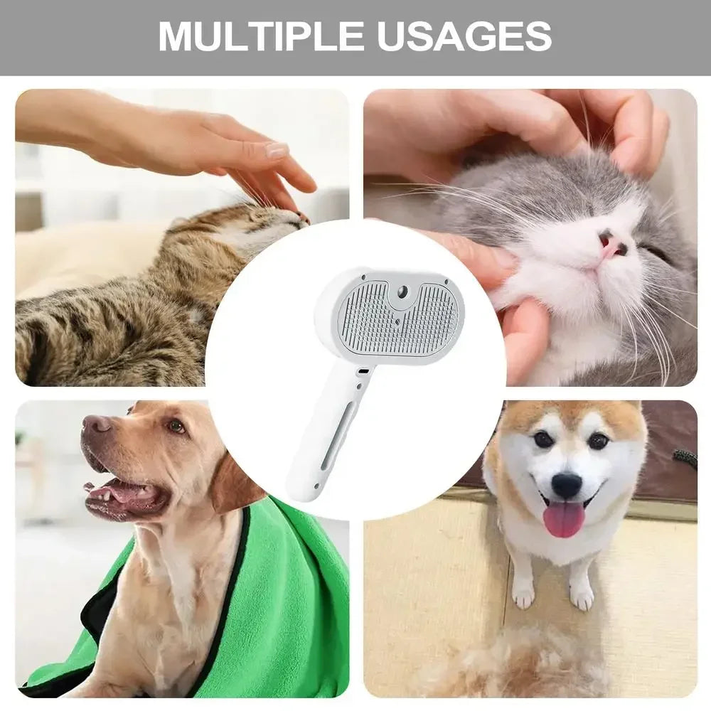 Pet Spray Hair Comb Pet Hair Remover Cleaning Brush Cats Grooming Dog Accessories Tools Dematting Water Mist Humidifier Comb - Buy online at  Vibe In Cart.