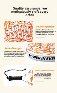 Lightweight Padel Tennis Racket with EVA Foam Core and Carbon Fiber Grip