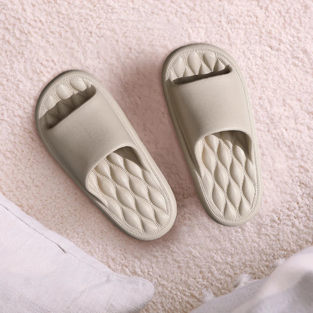 Summer Flip Flops Solid Color Thick Platform Slippers Non Slip Summer Cloud Slides EVA Indoor Home Sandals for Men Women - Buy online at  Vibe In Cart.
