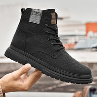 Italian Men's Genuine Leather Boots Fashion Outdoor Boots High Quality Casual Ankle Boots Antiskid Comfort Winter Platform Boots - Buy online at  Vibe In Cart.