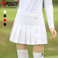 PGM Golf Women Skirt High Waist Pleated Skirt Solid Color A-lined Sports Skorts Ladies Slim Fold Training Culotte Golf Apparel - Buy online at  Vibe In Cart.