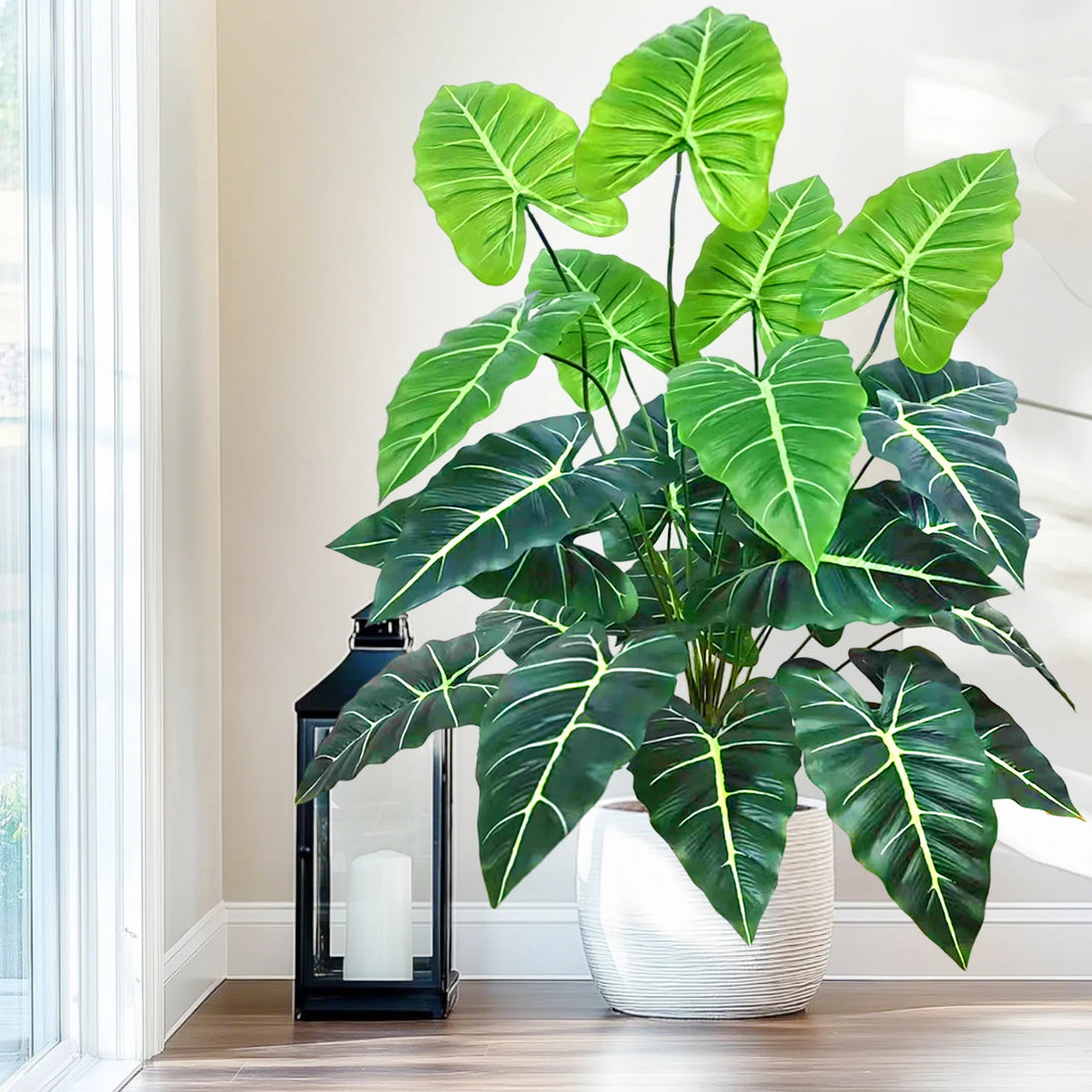 60-107cm Artificial Flowers Calla Lily Horseshoe Leaf Turtle Leaf Bobcat Leaf Fake Plant Ornamental Holiday Home Decoration - Buy online at  Vibe In Cart.