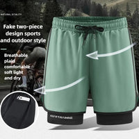 Men Running Shorts Gym Sports 2 in 1 Quick Dry Workout Training Gym Fitness Jogging Short Sweatpants Summer Hot Men Sportswear - Buy online at  Vibe In Cart.