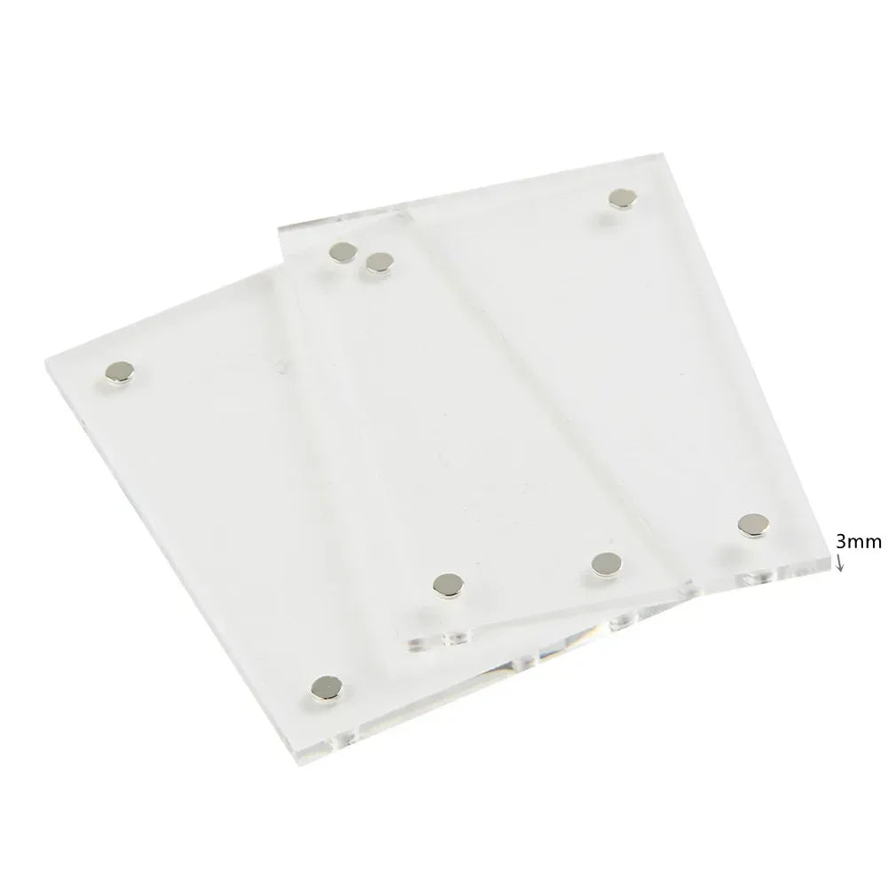1 Pc Transparent Photo Frame Acrylic Magnetic Display Frame Poster Display Stand 3/5mm For Room Desk Home Decoration - Buy online at  Vibe In Cart.