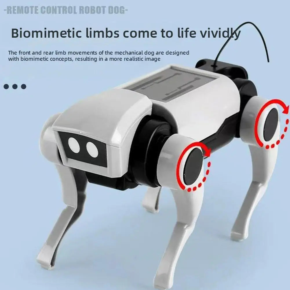 Remote Control DIY Assembly Mechanical Robot Dog Toy for Ages 14+