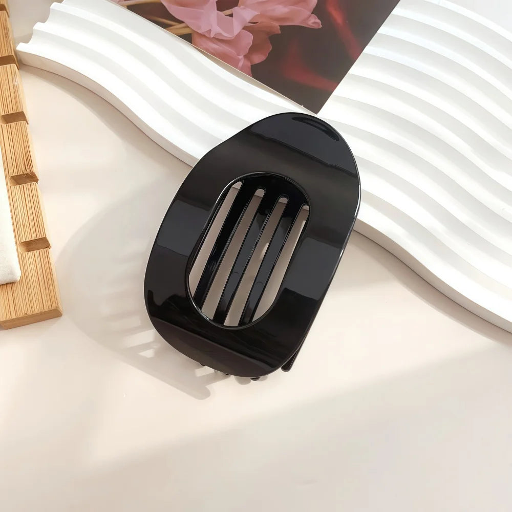 Plastic Hair Claw Clip for Women with Curved Design