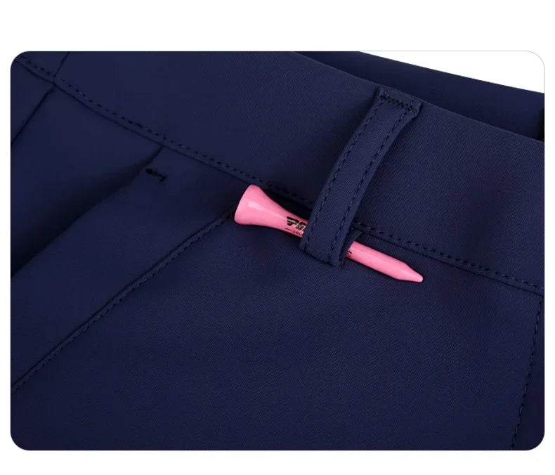 Women's High Waist Fleece Golf Pants Windproof Flared