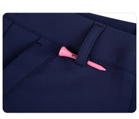 Women's High Waist Fleece Golf Pants Windproof Flared