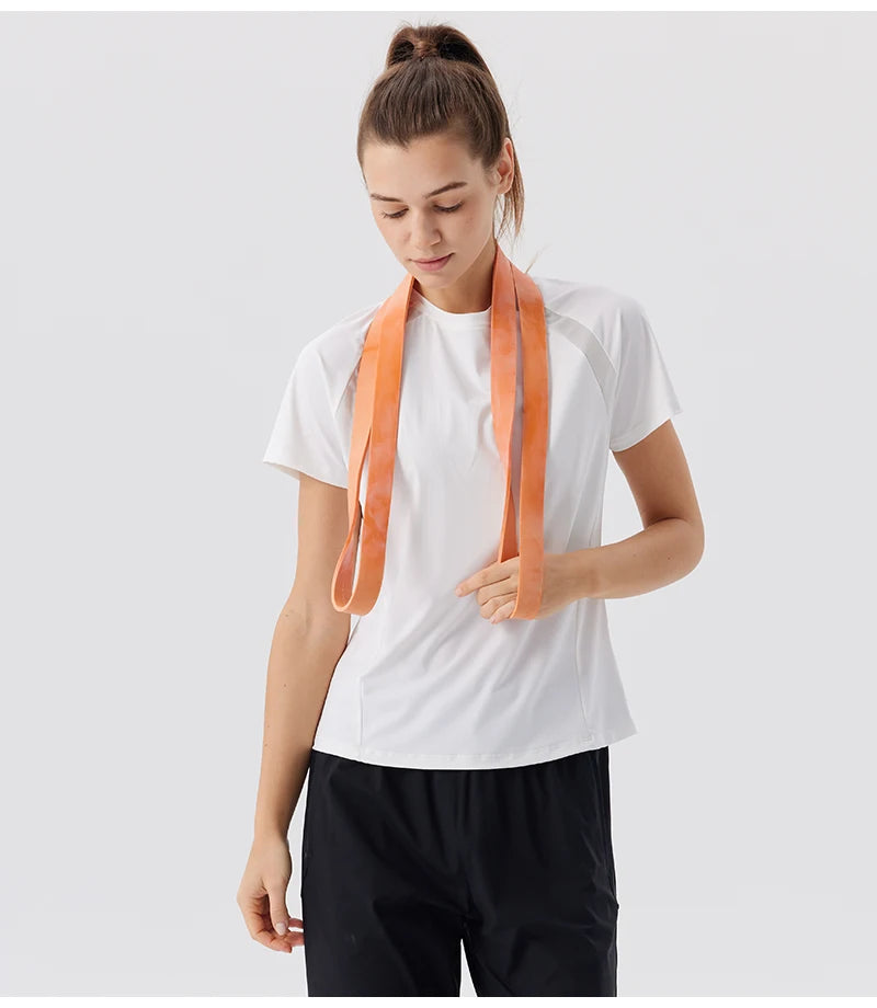 Women's Polyester Short Sleeve Quick Dry Sports T-Shirt