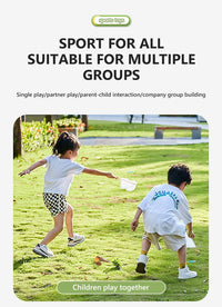 Air Discs Launcher Childern Toys Indoor Outdoor Games Soaring Machine Flying Disc Saucer Foot Launcher Kids Jump Spoorts Toy