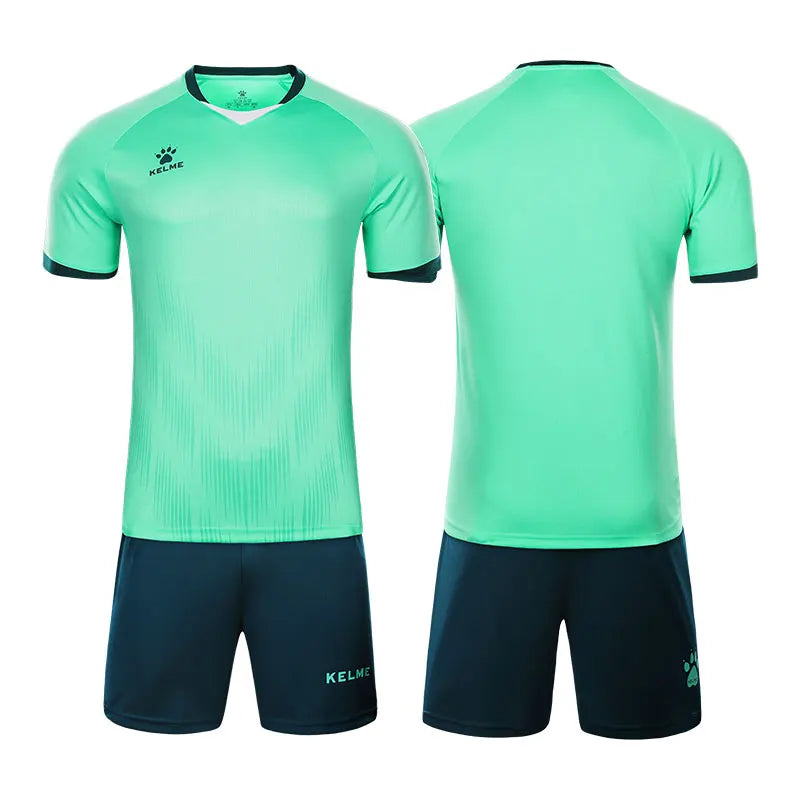 Men's Short Sleeve Polyester Soccer Jersey Tracksuit Set