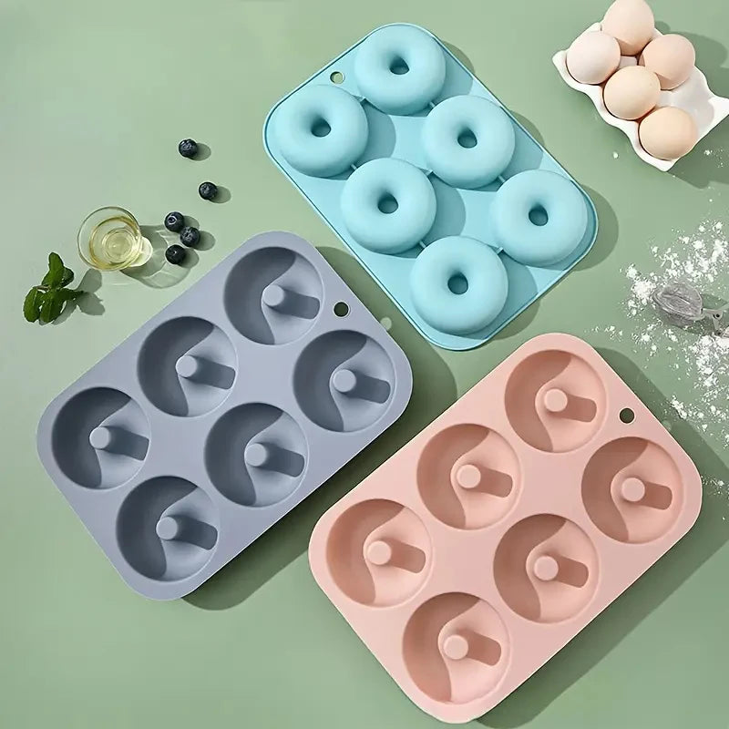 6Holes Baking Mold Food Grade Silicone Non-stick Donut Molds Chocolate Cupcake Pan DIY Muffin Kitchen Tool for Oven Bakeware - Buy online at  Vibe In Cart.
