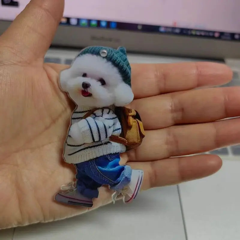 Creative Puppy Man Backpack Rearview Mirrors Pendant Car Hanging Ornaments Car Decoration Accessories Gifts For Women Men - Buy online at  Vibe In Cart.