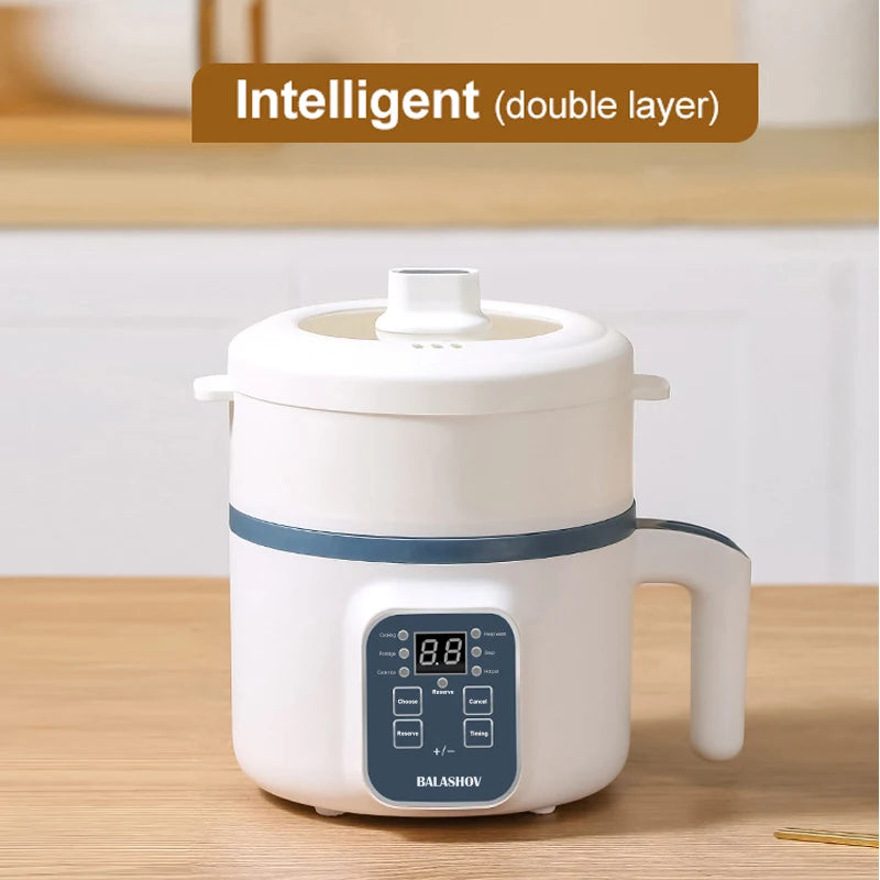 Electric Rice Cooker Multicooker Multifunction Mini 1.8L for 1-2 People