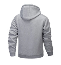 Men's Winter Fleece Jacket with Zipper and Pockets