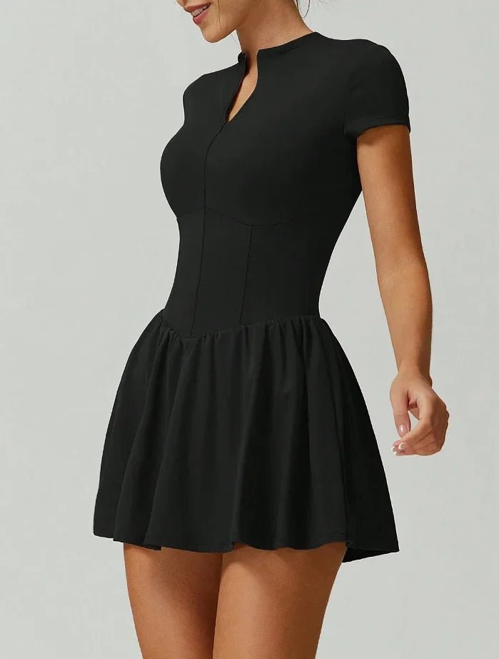 Tennis Dress With Shorts Tennis Wear Workout Gym Outfit Sport Golf Dress Women Casual Slim Fit Stretchy Badminton Clothing - Buy online at  Vibe In Cart.