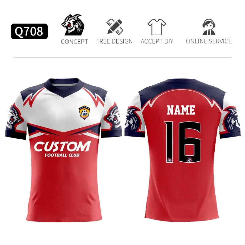 Unisex Short Sleeve Polyester Soccer Jersey With Sublimated Print, Sizes 2-5XL