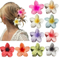 1/2/3 Pcs Hawaiian Gradient Flower Hair Claw Clip Women Fashion Large Hair Clip Girls Hairpin Barrettes Bohemia Hair Accessories - Buy online at  Vibe In Cart.