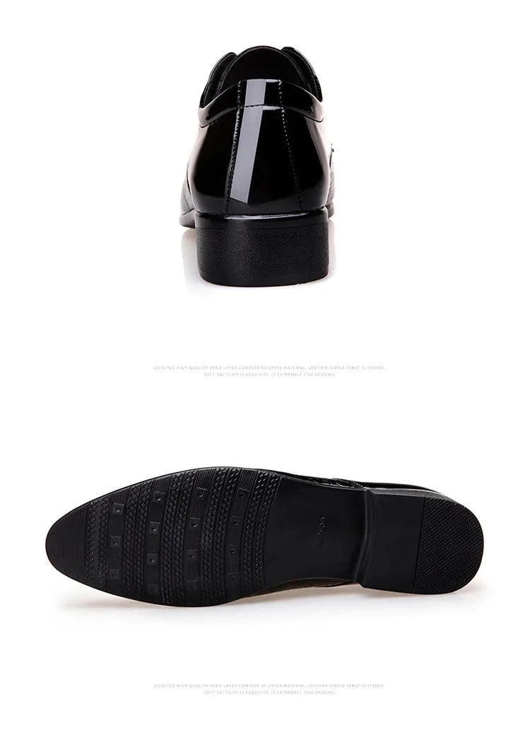 Men's  Leather Shoes Black Soft Leather Soft Bottom Spring And Autumn Best Man Men's Business Formal Wear plus size 38-48 - Buy online at  Vibe In Cart.