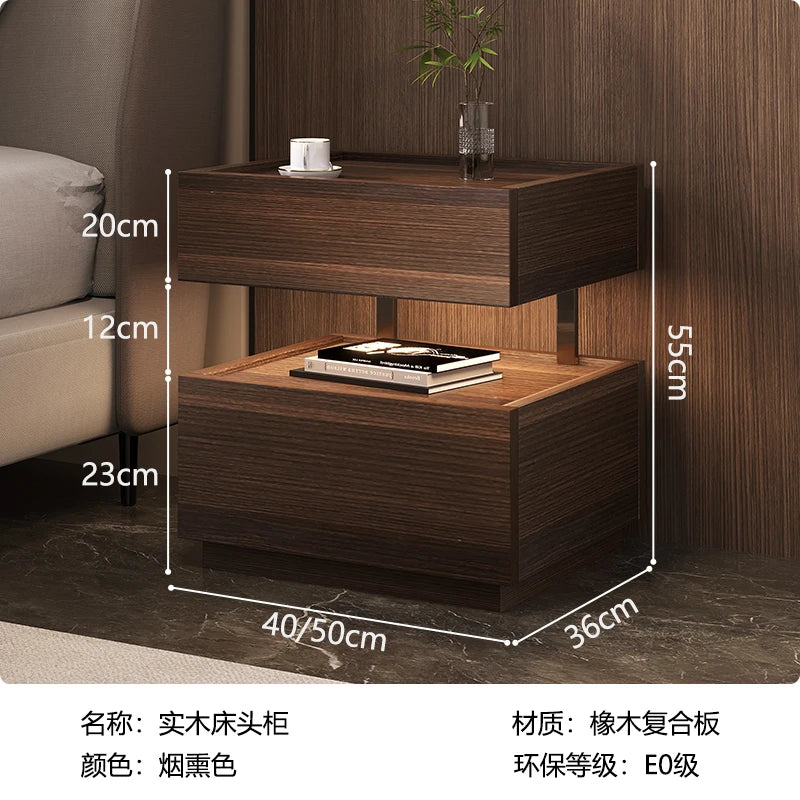 Modern Moroccan Bedside Table with Storage