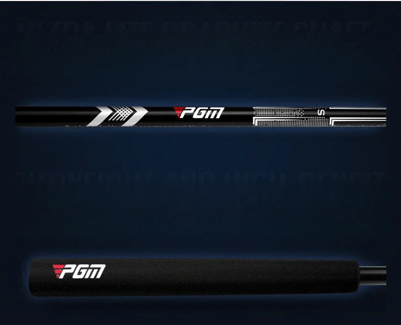 Left Handed Men's Standing Golf Putter with Ball Pickup, Silver Black