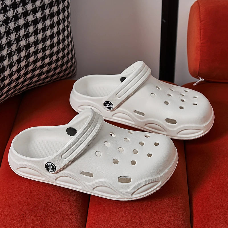 Summer Comfortable Clogs Slippers for Women Lightweight Anti Slip Beach Sandals Woman Fashion White EVA Waterproof Garden Shoes - Buy online at  Vibe In Cart.