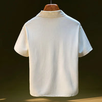 Summer Short sleeved Polo Shirt for Men 2025 New Large Simple T-shirt Top Versatile Casual Men's Clothing - Buy online at  Vibe In Cart.