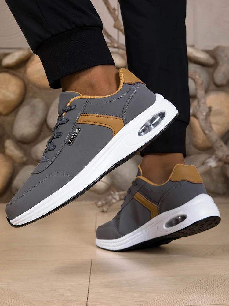 Men's Waterproof Non-Slip Casual Sports Shoes Lace-Up