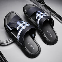 Sandals Men's 2025 New Summer Casual Beach Shoes Indoor and Outdoor Wear Two-Wear Lightweight One-Line Sandals - Buy online at  Vibe In Cart.