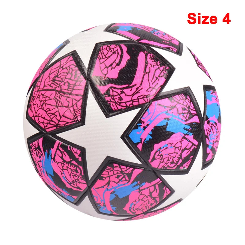 Soccer Balls, Size 5 and Size 4, PU Material, Seamless Design