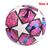 Soccer Balls, Size 5 and Size 4, PU Material, Seamless Design