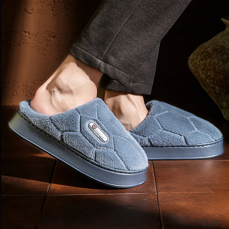 Trend Winter Couple Indoor Non-slip For Men Women Flip Flops Warm Slippers Home Slides Casual bedroom Soft Shoes Big Size 50 51 - Buy online at  Vibe In Cart.