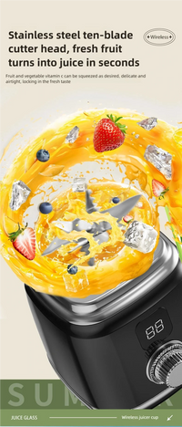 TINSOL New Home Juicer 10 Blades 3000mAh Multifunctional Blender Knob Juicer Ice Crusher  High Juicing Rate Kitchen Tools - Buy online at  Vibe In Cart.