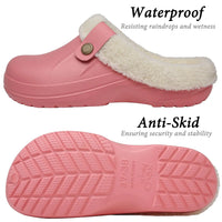 Waterproof Plush Lined Slippers for Indoor and Outdoor Use