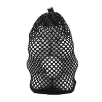 Black Canvas Golf Ball Mesh Pouch Bag for Outdoor Travel