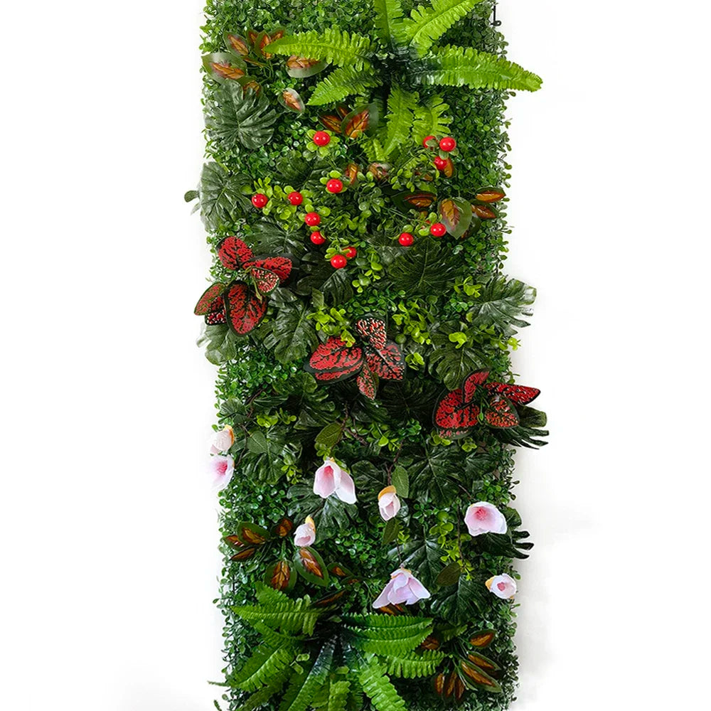 Artificial Chlorophytum Grass Wall Decoration 40x120cm Plastic