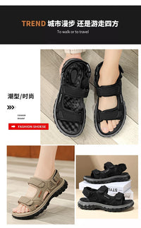 Sandals men summer fashion new style outdoor wear soft sole wear-resistant anti slip anti odor breathable dual-use beach sandals - Buy online at  Vibe In Cart.