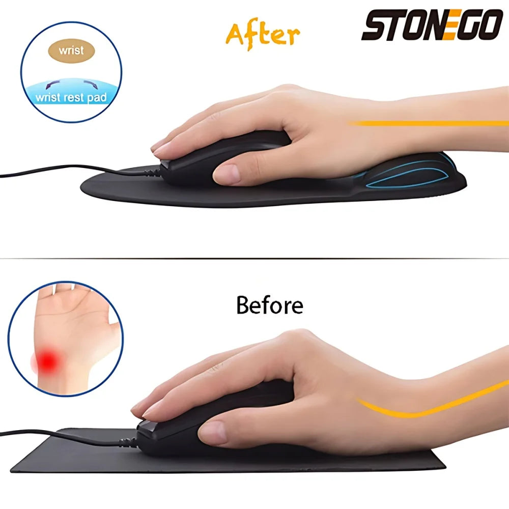 EVA Foam Mouse Pad with Wrist Rest for Laptops and Notebooks