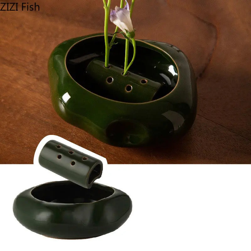 Simplicity Lotus Seedpod Ceramic Vase Artificial Flower Decorative Flowers Pots Desk Decoration Floral Arrangement Modern Decor - Buy online at  Vibe In Cart.