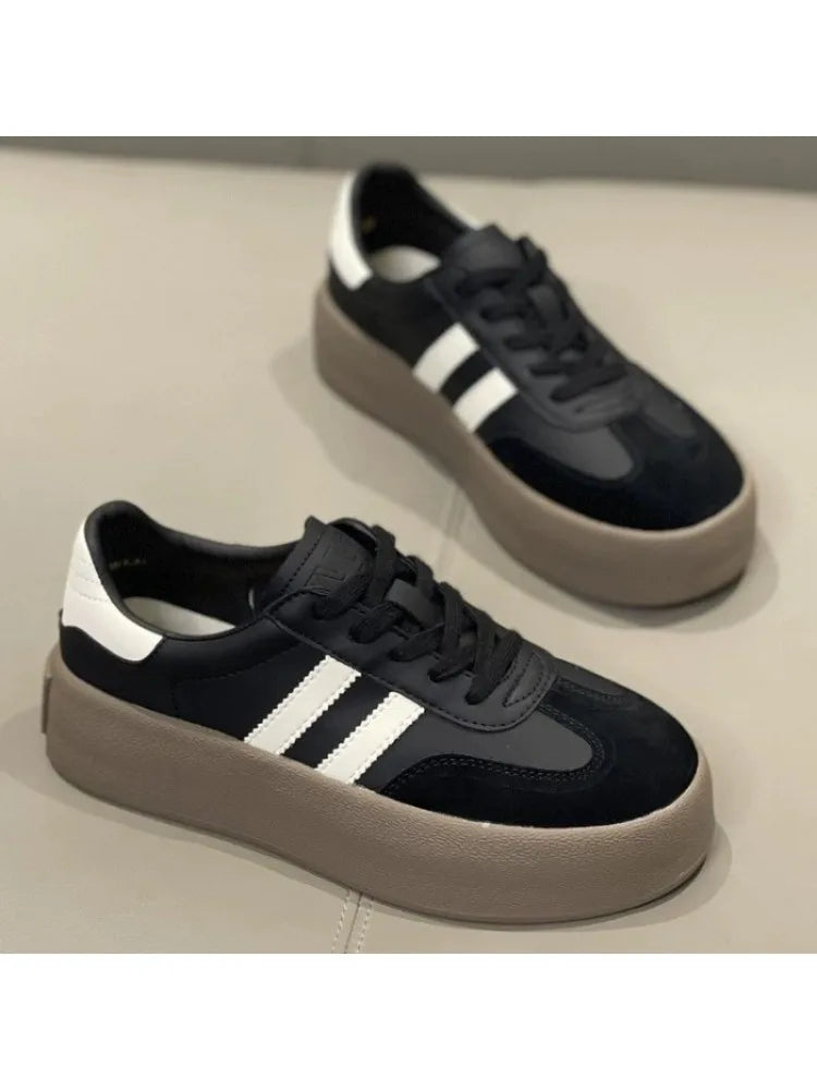 Spring and Autumn New Korean version Fashion Casual color Bock Thick sole Women's Versatile Comfortable Vulcanized Shoes 2025 - Buy online at  Vibe In Cart.