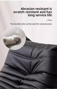 Modern Single Reclining Sofa in Cream for One Person