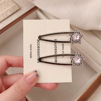 Yellow and Blue Star Design Alloy Plastic Hair Clips