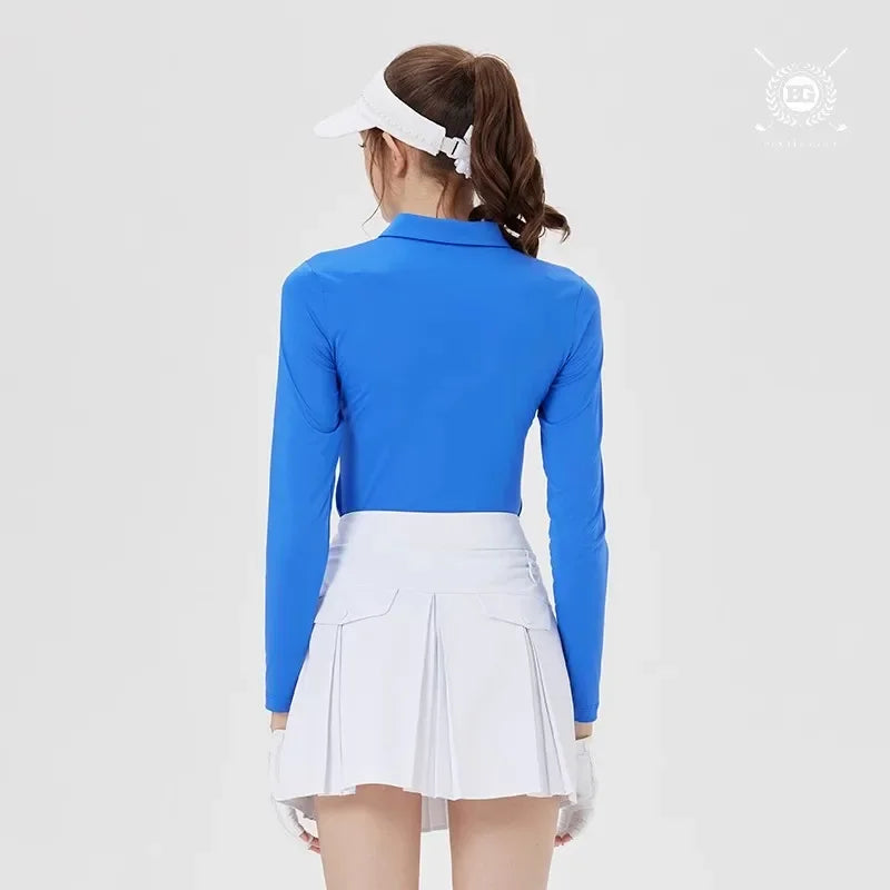 BG Golf Women's High Waist Short Skirt Slim Fit GOLF Jersey Clothing Sports Tennis Pleated Skort Ladies Golf Wear