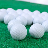 Set of 10 White Two-Piece Standard Golf Balls for Practice