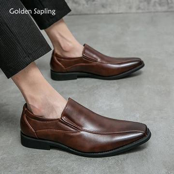 Golden Sapling Casual Business Shoes Men Loafers Formal Wedding Shoes Leisure Party Office Flats Men's Social Dress Moccasins - Buy online at  Vibe In Cart.